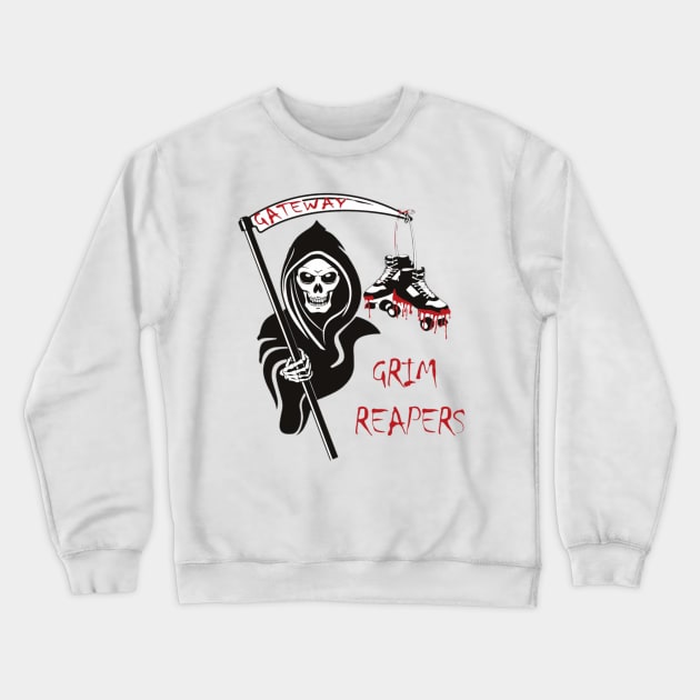 Gateway Grim Reapers Crewneck Sweatshirt by gardenstaterollerderby